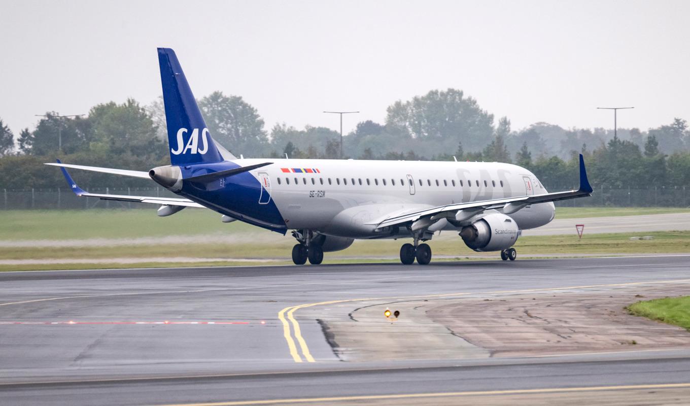1,8 miljoner passagerare reste med SAS i november. Arkivbild. Foto: Johan Nilsson/TT