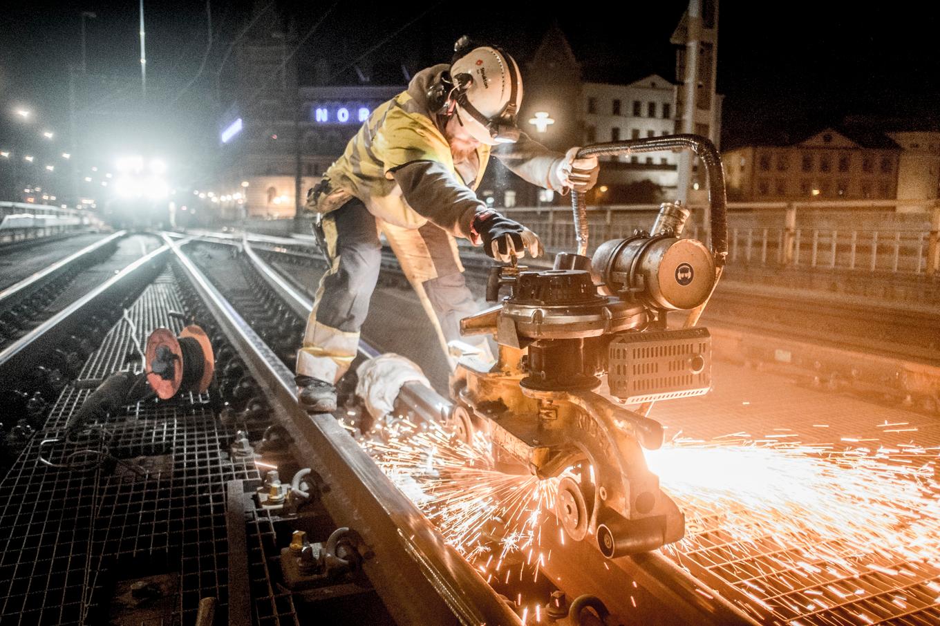 Ett område med stort behov av personal men där det knappt finns yrkesutbildningar för vuxna är inom järnvägsteknik. Arkivbild. Foto: Magnus Hjalmarson Neideman/SvD/TT