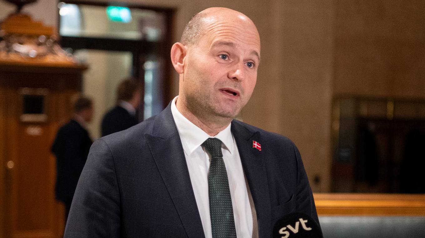 Søren Pape Poulsen, tidigare justitieminister, har avlidit. Arkivbild. Foto: Amir Nabizadeh/TT