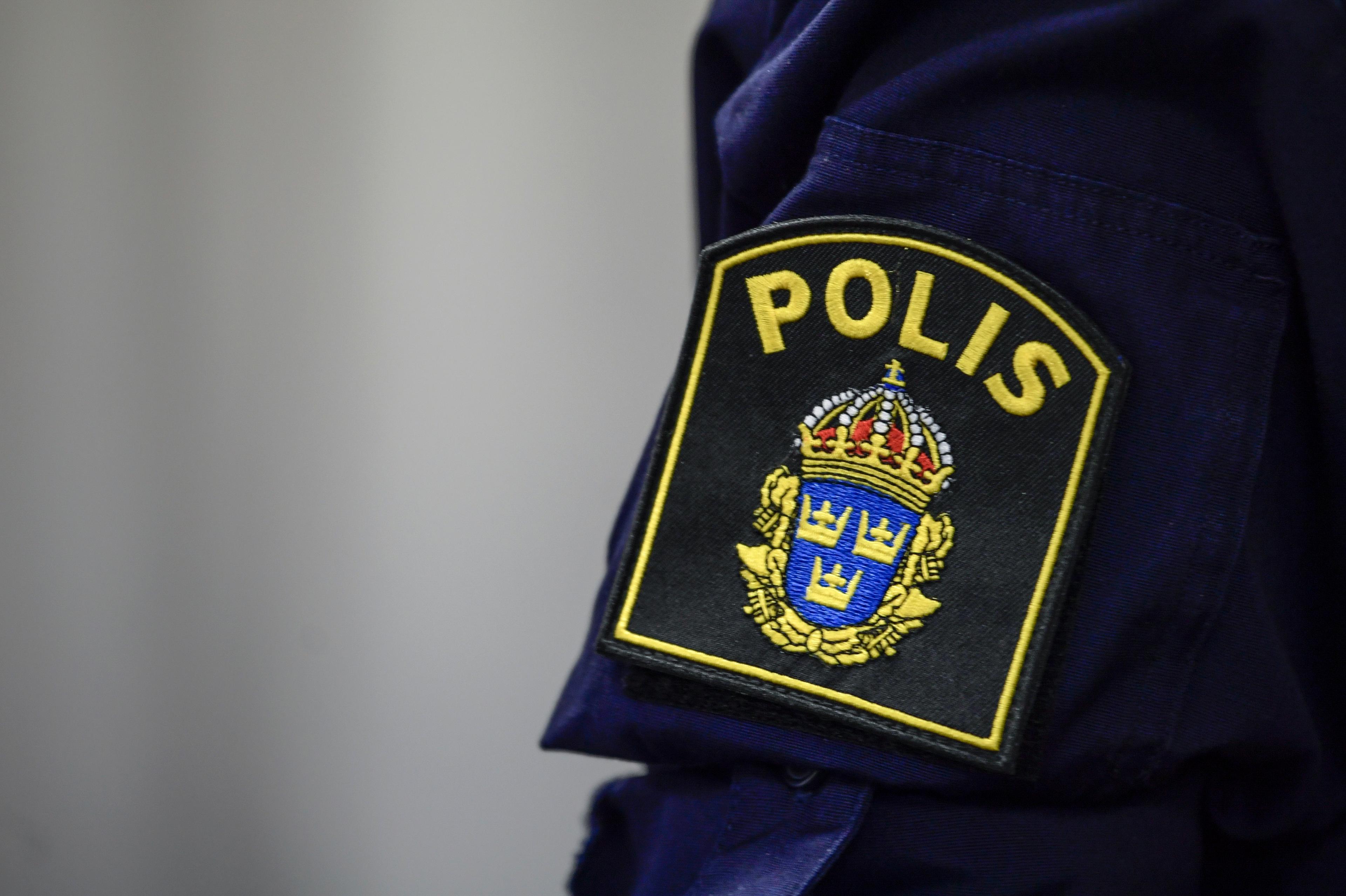 Polisen är på plats i Kristianstad för att kontrollera ett misstänkt farligt föremål. Arkivbild. Foto: Mikaela Landeström/TT