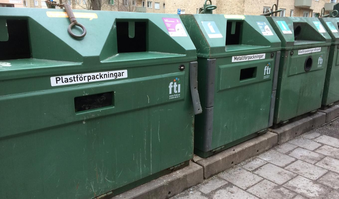 Svenskarna behöver återvinna mer när det gäller förpackningar. Det konstaterar Naturvårdsverket i en färsk rapport. Foto: Tony Lingefors