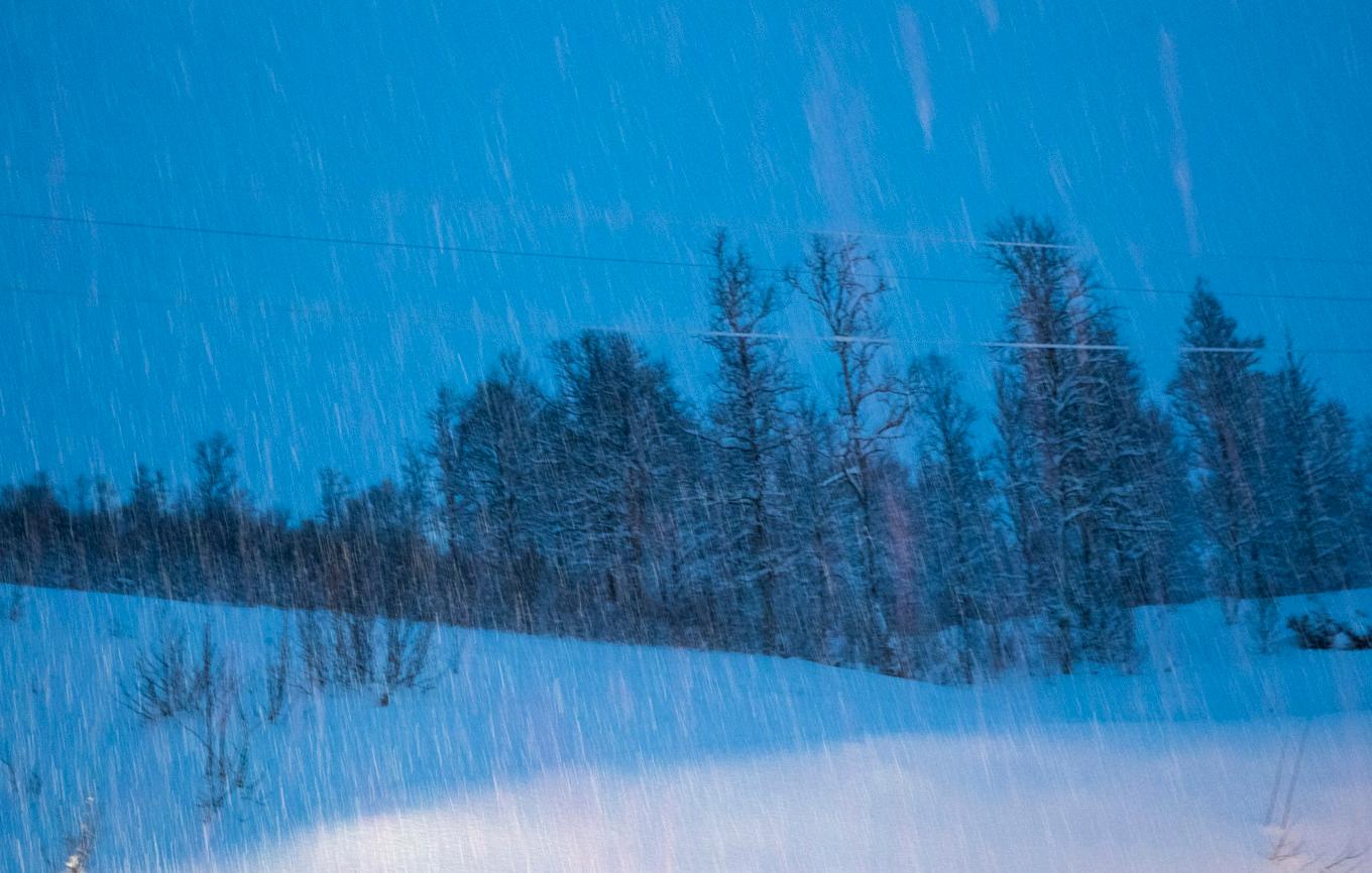 Snö i Tromsö. Arkivbild. Foto: Terje Bendiksby/NTB/TT