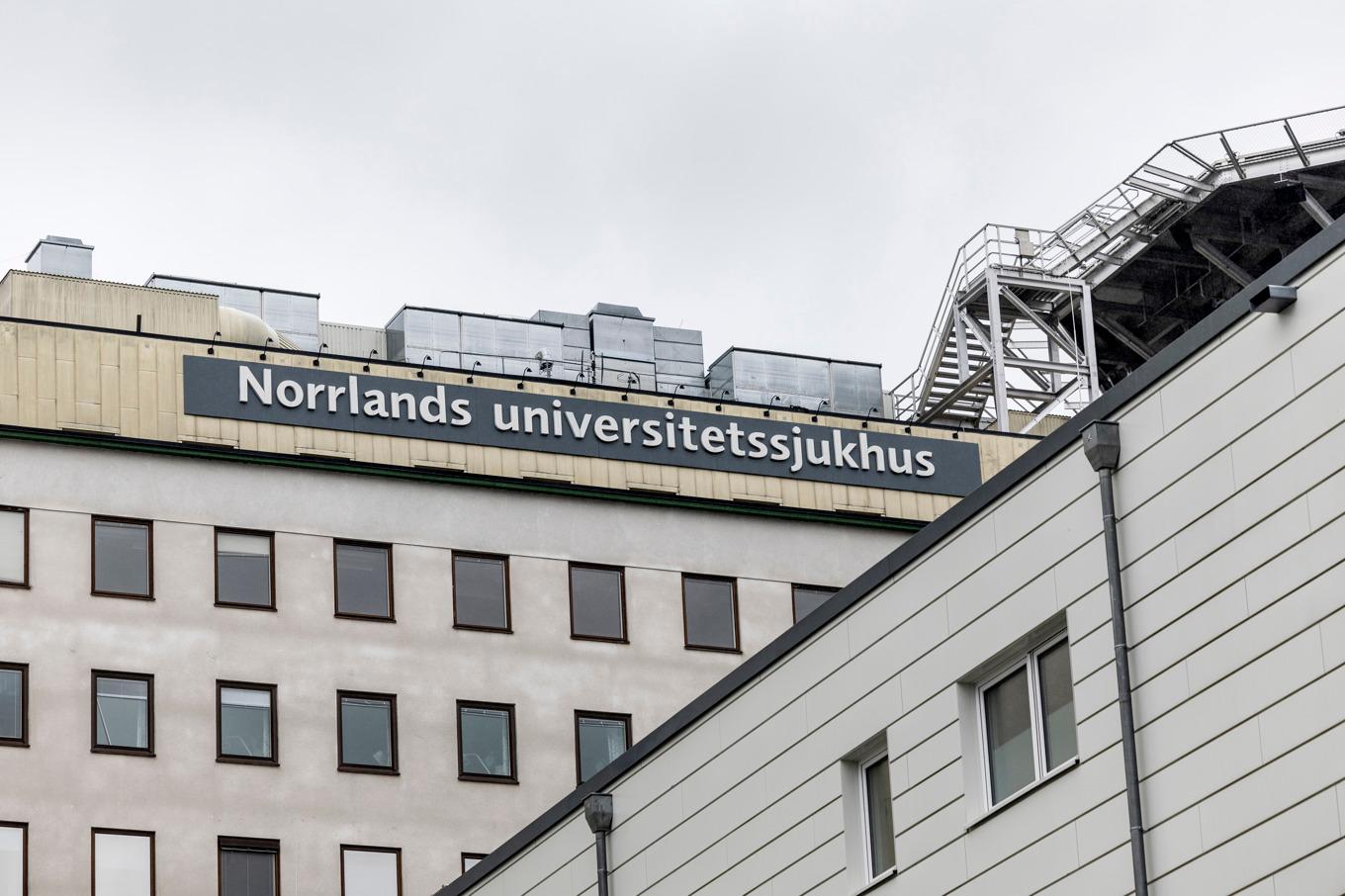Norrlands universitetssjukhus har gått upp i förstärkningsläge med anledning av en vattenläcka. Arkivbild. Foto: Christine Olsson/TT