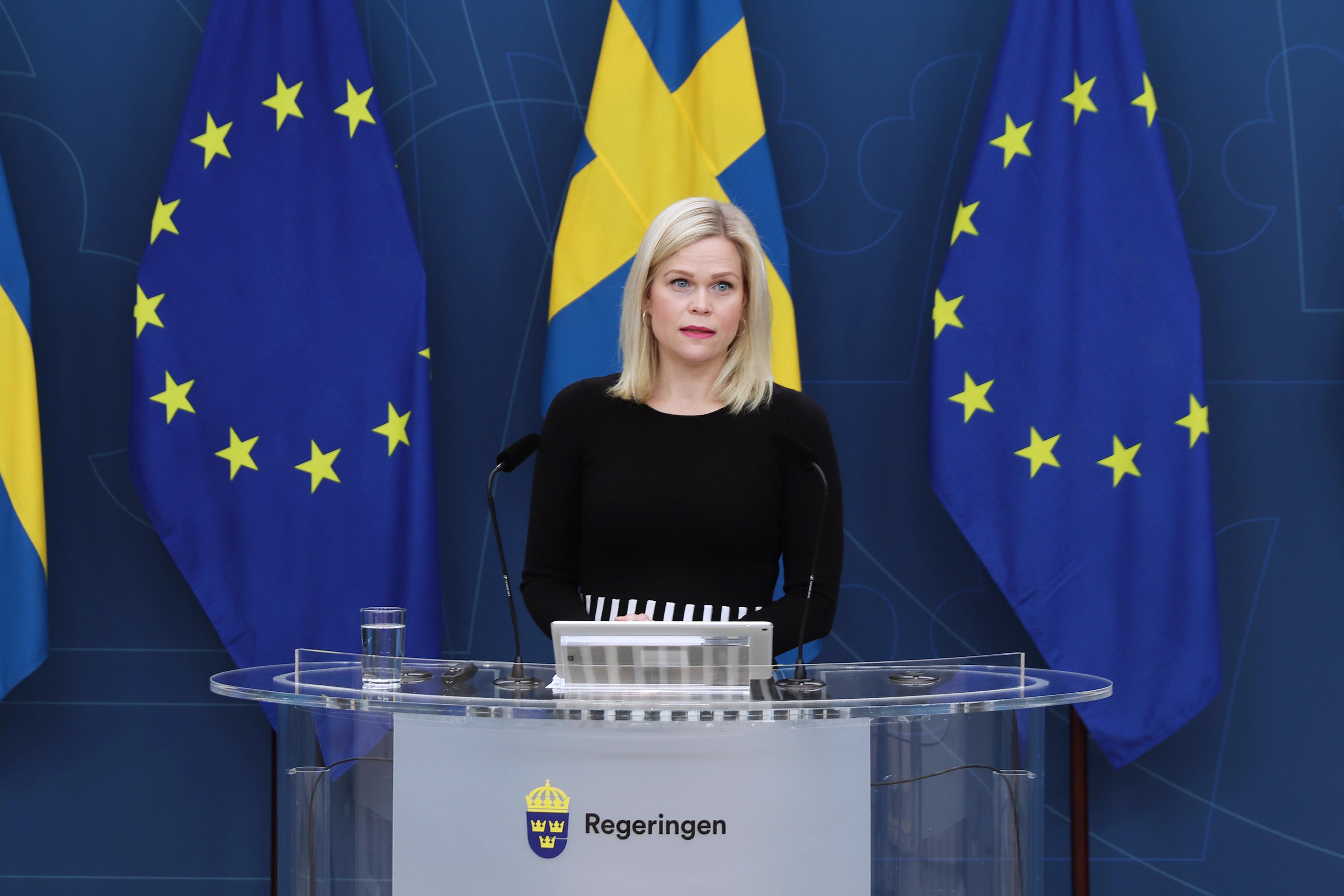 Jämställdhets- och biträdande arbetsmarknadsminister Paulina Brandberg. Foto: Elin Rappe/Regeringskansliet