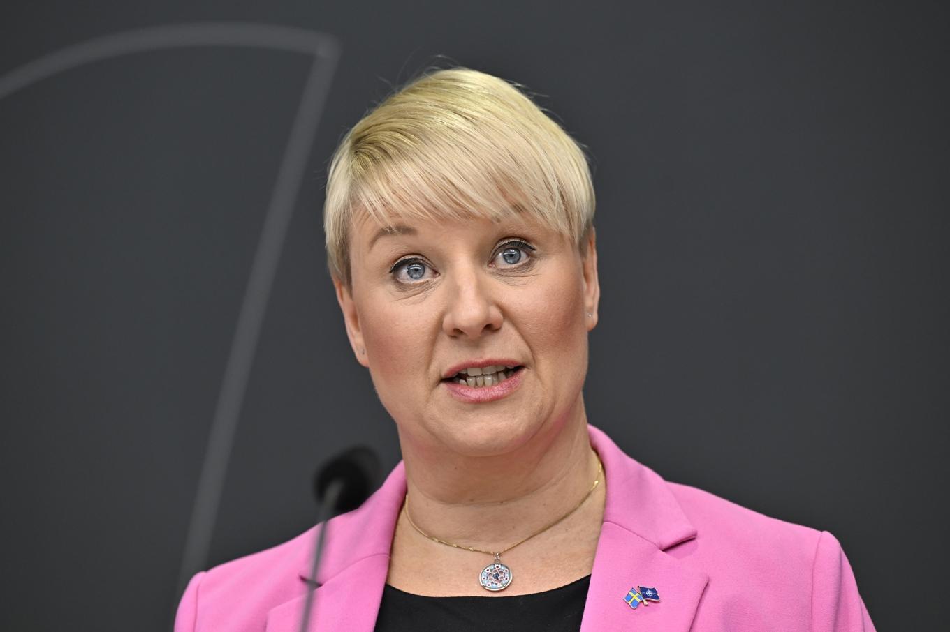 Äldre- och socialförsäkringsministern Anna Tenje (M). Arkivbild Foto: Henrik Montgomery/TT