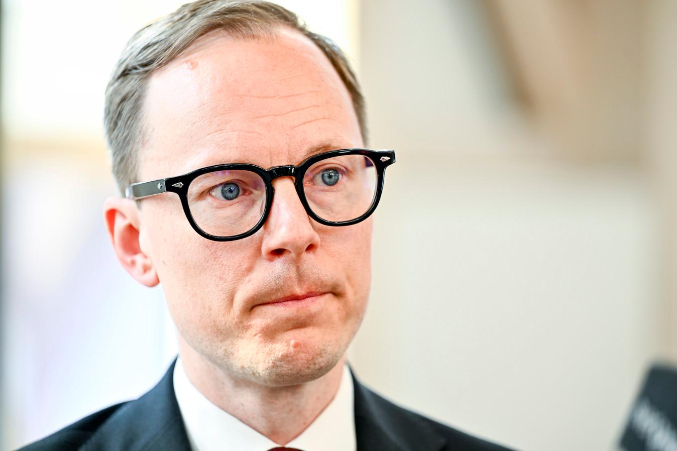 Utbildningsminister Mats Persson (L) anmäldes till KU av Socialdemokraterna, som ansåg att åtgärden kunde uppfattas som ett indirekt hot från regeringen. Arkivbild. Foto: Anders Wiklund/TT