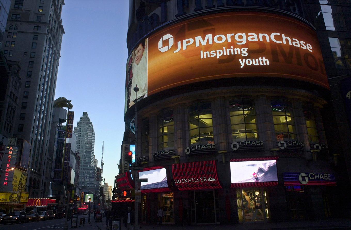 Rapportsäsongen tar fart på Wall Street med kvartalssiffror från bland annat storbanken JP Morgan Chase & Co. Arkivbild Foto: Mark Lennihan/AP/TT