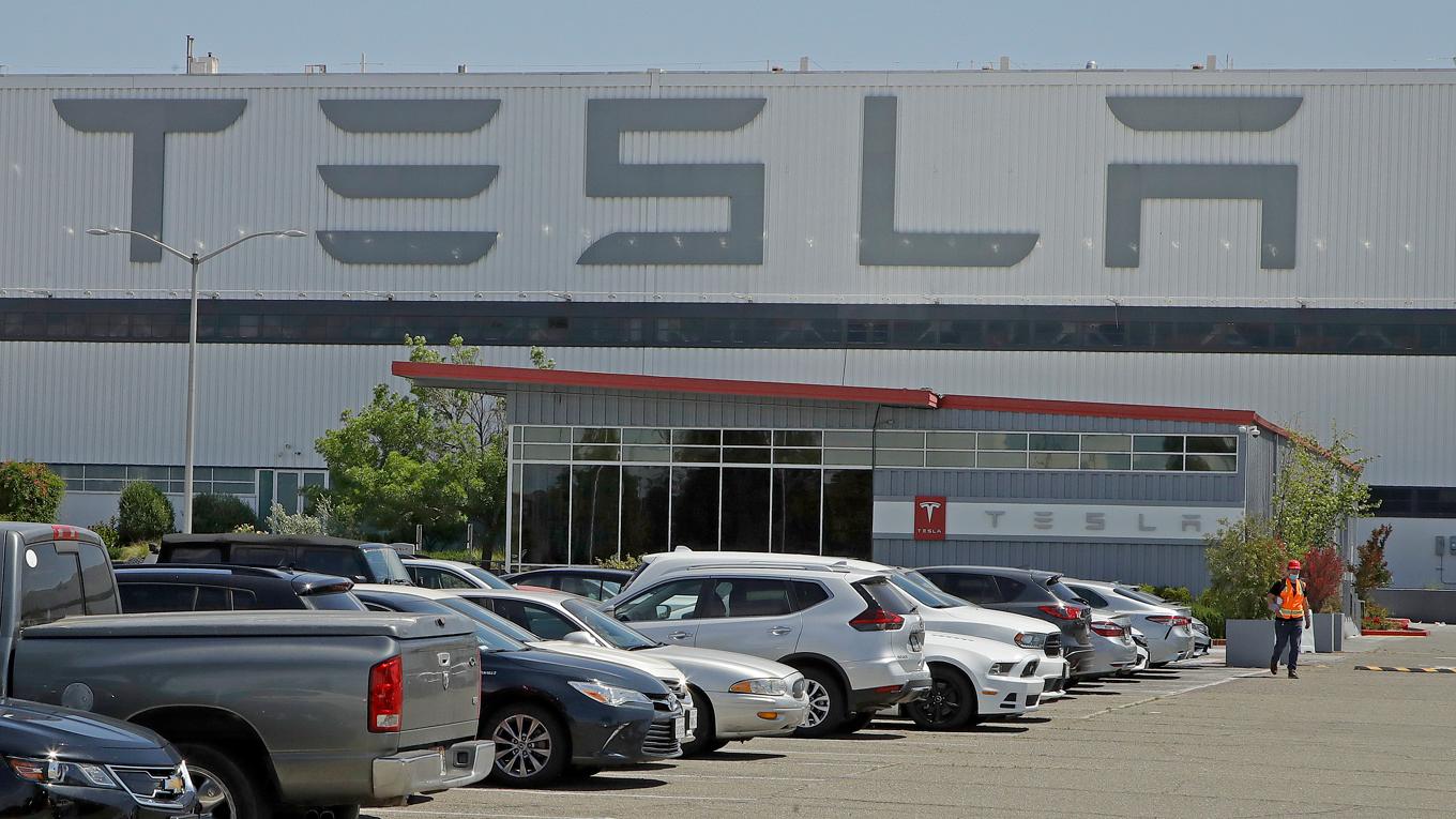 En av Teslas fabriker i Kalifornien, USA. Foto: Ben Margot