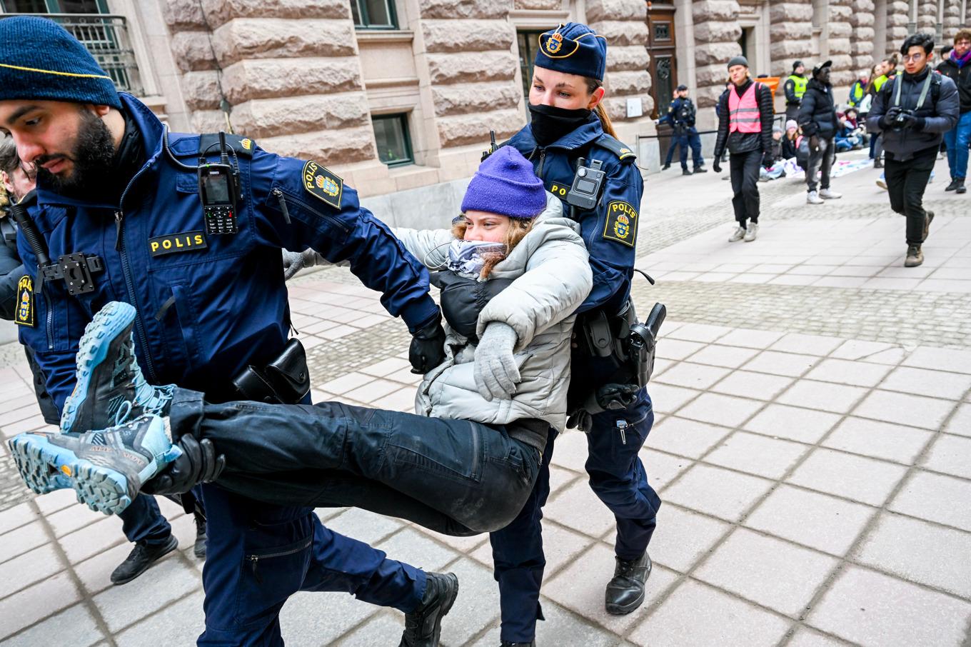 Greta Thunberg misstänks för brott. Arkivbild. Foto: Fredrik Sandberg/TT