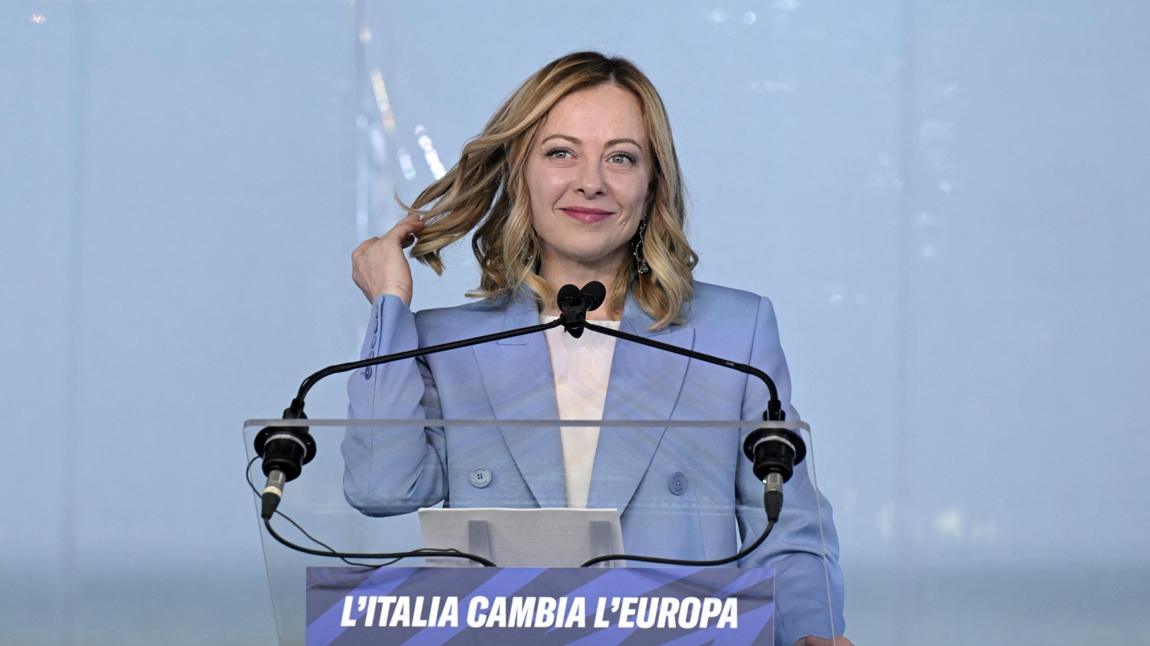 Giorgia Meloni, Italiens premiärminister. Foto: Tiziana Fabi/AFP via Getty Images