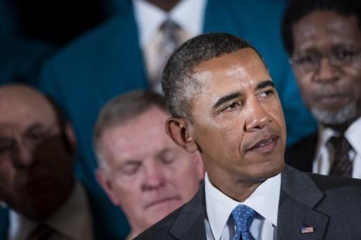 USA:s president Barack Obama höll tal under en ceremoni i Vita Huset i Washington DC den 20 augusti 2013. (Foto: Brendan Smialowski/ AFP) 