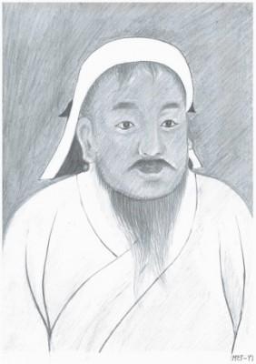 Djingis Khan grundade det stora mongoliska stormaktsväldet. (Illustratör Yeuan Fang, Epoch Times)