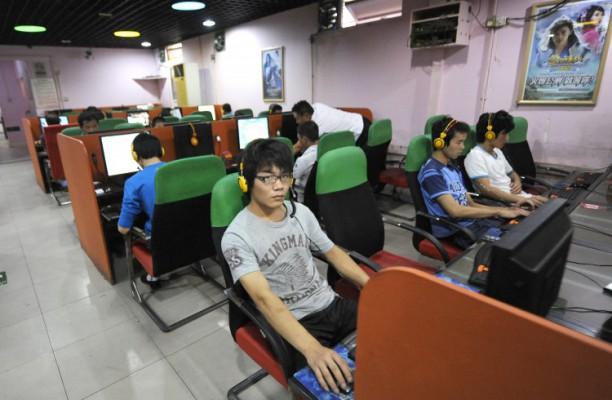 Internetcafé i Peking.  (Foto: Liu Jin, AFP/Getty Images)