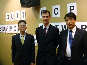 Chen Yonglin, David Rubacek och Hao Fengjun. (Foto: The Epoch Times)