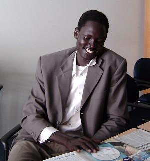 Akoch Manheim, ordförande i den sudanesiska föreningen "Sudans förlorade pojkar". (Foto: Philippa Rayment/The Epoch Times) 
