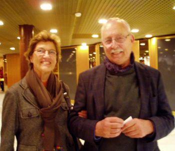 Den berömde konstnären Jean-Michel Bouchardy och hans hustru Huguette Bouchardy. (Foto: Tang Hong/ Epoch Times)
