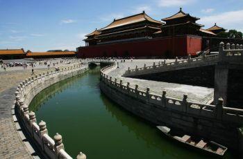 Under dynastierna Ming och Qing använde man sig av den uråldriga teorin om de fem elementen i den förbjudna stadens färgsättning.(Foto: Guang Niu/ Getty Images)
