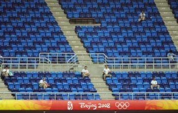 Bilden tagen under första omgången i OS-damfotbollens grupp F i Tianjin, 12 augusti 2008. (Peter Parks/AFP/Getty Images)
