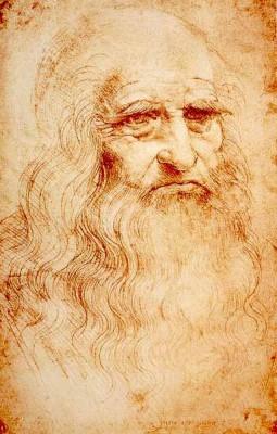 Skissen som Leonardo da Vinci gjorde på sig själv kommer kanske inte med i utställningen men är ett fint exempel på hans konst. (Foto: Wikipedia)