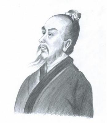 Zhang Heng, en stor kinesisk uppfinnare. (Illustration: Yeuan Fang, Epoch Times)