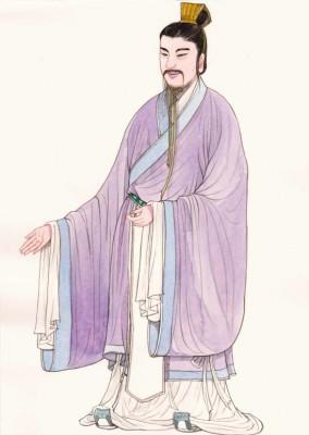 Liu Bei – en mänsklig kung som tog hand om sitt folk. (Illustration: Blue Hsiao, Epoch Times)