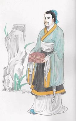 Tao Kan var en sparsam guvernör men också en general med stor självdisciplin. (Illustration: Blue Hsiao, Epoch Times)