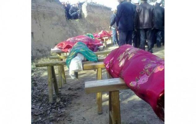 En skärmdump som visar några av de som mördades i en äktenskaplig tragedi i nordvästra Kina. (Skärmdump/Life.gmw.c)