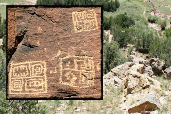 Hällristningar med forntida kinesisk skrift har hittats i Arizona i USA. (Foto: Med tillstånd från John Ruskamp)
