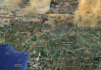 Borno, en provins i Nigeria, markerad med rött, är ett av de värst koleradrabbade områdena i Nigeria. (Foto: Google Maps)
