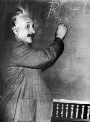 Odaterat porträtt av Albert Einstein (1879-1955) som fick Nobelpriset i fysik 1921. (Foto: AFP/Getty Images)