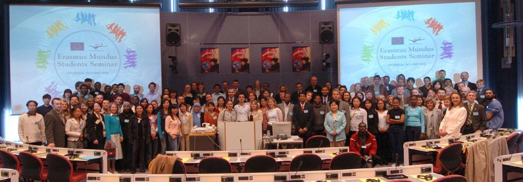 Erasmusstudenter på en konferens i Bryssel. (Foto: European Commission)