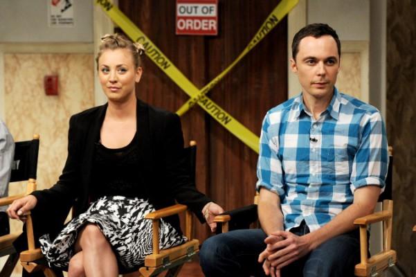Skådespelare Kaley Cuoco som Penny och Jim Parsons som Sheldon Cooper i tv-serien "The Big Bang Theory”. (Foto: Kevin Winter/Getty Images)

