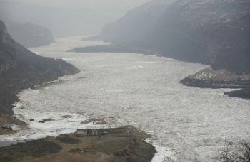 Den mäktiga Gula floden vid Jixian i Shanxi-provinsen. (Foto: China Photos / Getty Images)
