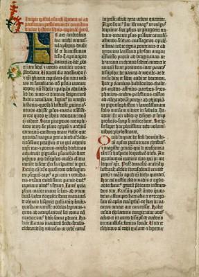 Ett exempel på en inkunabel, Gutenbergs bibel. 