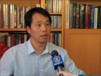 Tang Baiqiao, ordförande för Union of Peace and Democracy och Democratic University. (Foto: Sound of Hope Radio)