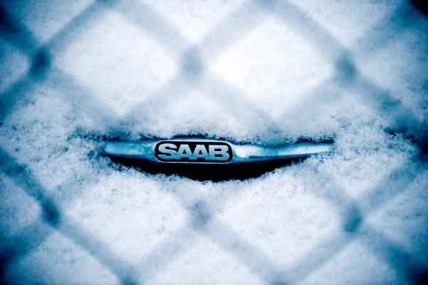 Saab på Trollhättan i snö. Foto: (AFP/ SCANPIX/ Adam Ihse) 
