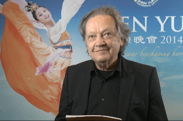 Gerard Brusse på Shen Yun Performing Arts föreställning vid Lucent Dansteater,  23 april 2014. (Foto: Med tillstånd av NTD Television)