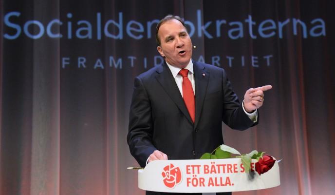 Socialdemokraternas partiledare Stefan Löfven blir med största sannolikhet Sveriges nya statsminister. (Foto: Jonathan Nackstrand/AFP/Getty Images)