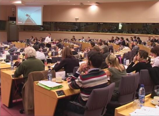 OS debatterades i november under Europaparlamentets kommission för mänskliga rättigheter. (Foto: NTDTV)
