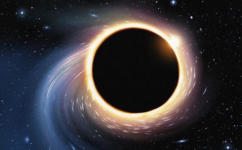 En illustration av ett svart hål. Japanska forskare har beräknat den inre energin i ett svart hål och energin i ett teoretiskt kosmos i en lägre dimension. Likheterna ger stöd för teorin om att universum är ett hologram. (Shutterstock*)