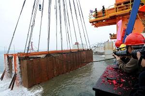 Ett 800 år gammalt skepp som bärgades i Sydkinesiska sjön. (Foto: (The Epoch Times)