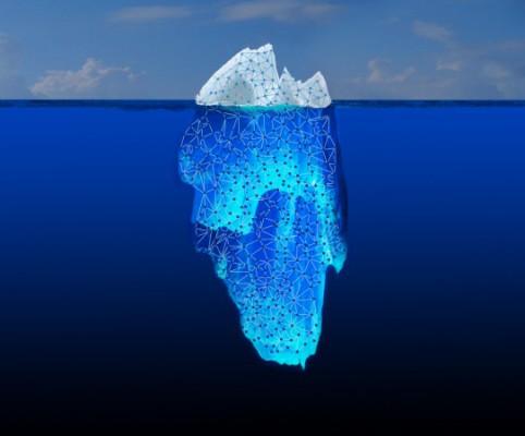 Det man får fram när man gör en enkel sökning på nätet är bara toppen på isberget. Det mesta av informationen finns dolt i ”djupa webben”. (Foto: NASA/JPL-Caltech)
