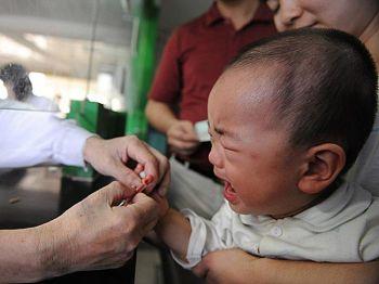 Ett barn i Chengdu behandlas för njursten. (Getty Images)
