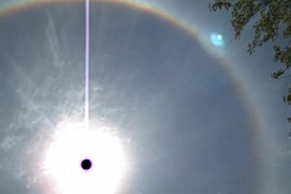En skärmbild från YouTube av en solring i Long Branch, New Jersey.
