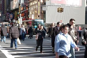 En trafikkorsning i New York (Foto: Mingguo/The Epoch Times)
