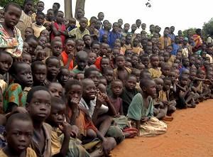 Barn vid ett flyktingläger i norra Uganda. (Peter Busomoke/AFP/Getty Images)