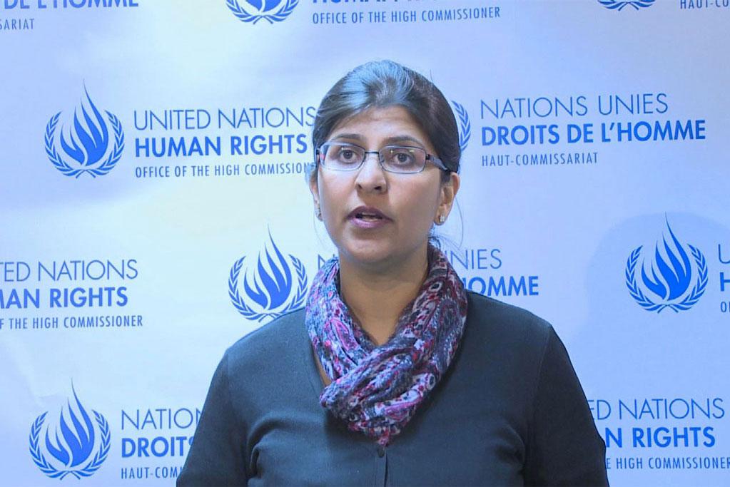 Ravina Shamdasani, talesperson för FN:s kontor för mänskliga rättigheter. (Foto: UN Multimedia)