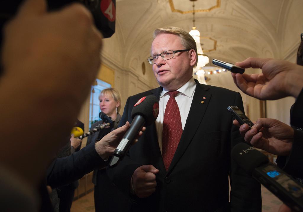 Försvarsminister Peter Hultqvist (S) har fått en förfrågan om hjälp i kampen mot IS. (Foto: Henrik Montgomery/TT)  