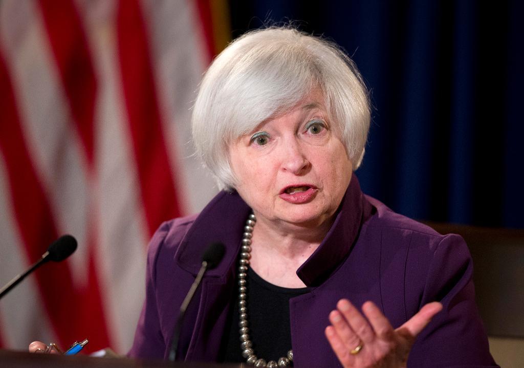USA:s centralbankschef Janet Yellen och hennes direktion väntas höja USA:s styrränta. (Foto: Manuel Balce Ceneta AP/TT-arkivbild)