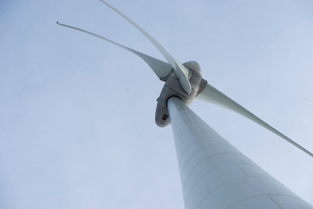 
En hel vindkraftpark stängs efter att ett av vindkraftverken vält. (Foto: Fredrik Sandberg/ TT-arkivbild)